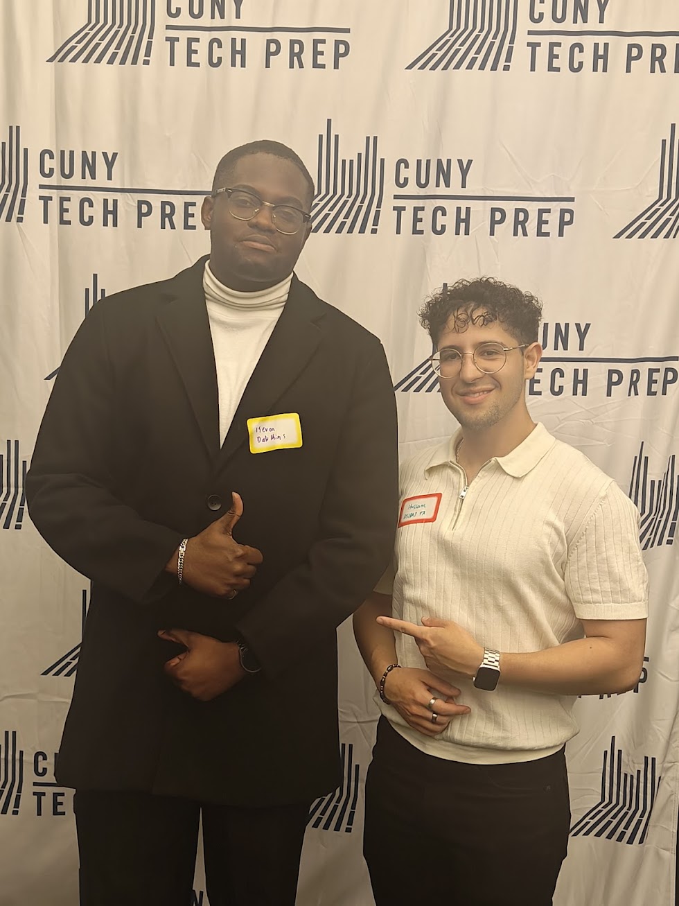 Kevon Dawkins at CUNY Tech Prep graduation